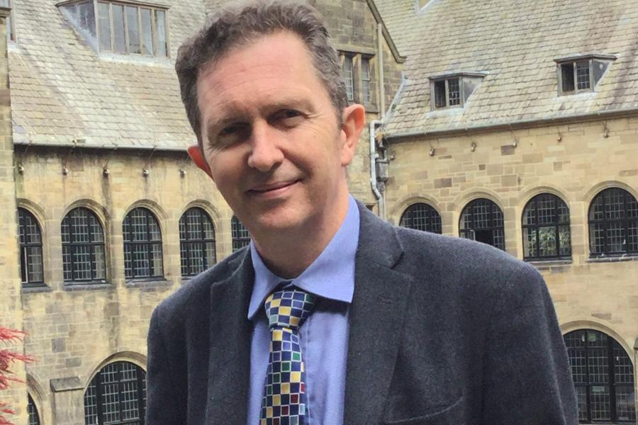 Professor Oliver Turnbull in the Quad